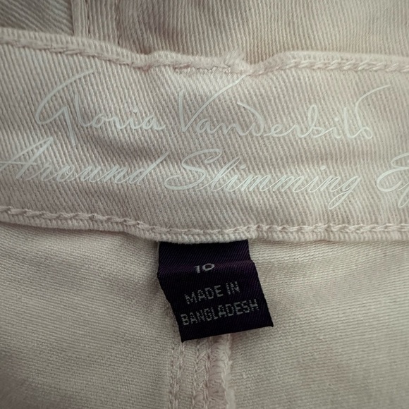 Gloria Vanderbilt Pink High Waisted Capri Jeans Size 10 - Picture 4 of 5
